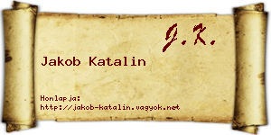 Jakob Katalin névjegykártya