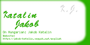 katalin jakob business card